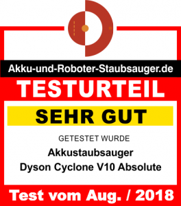 Testergebnis Dyson V10 Absolute