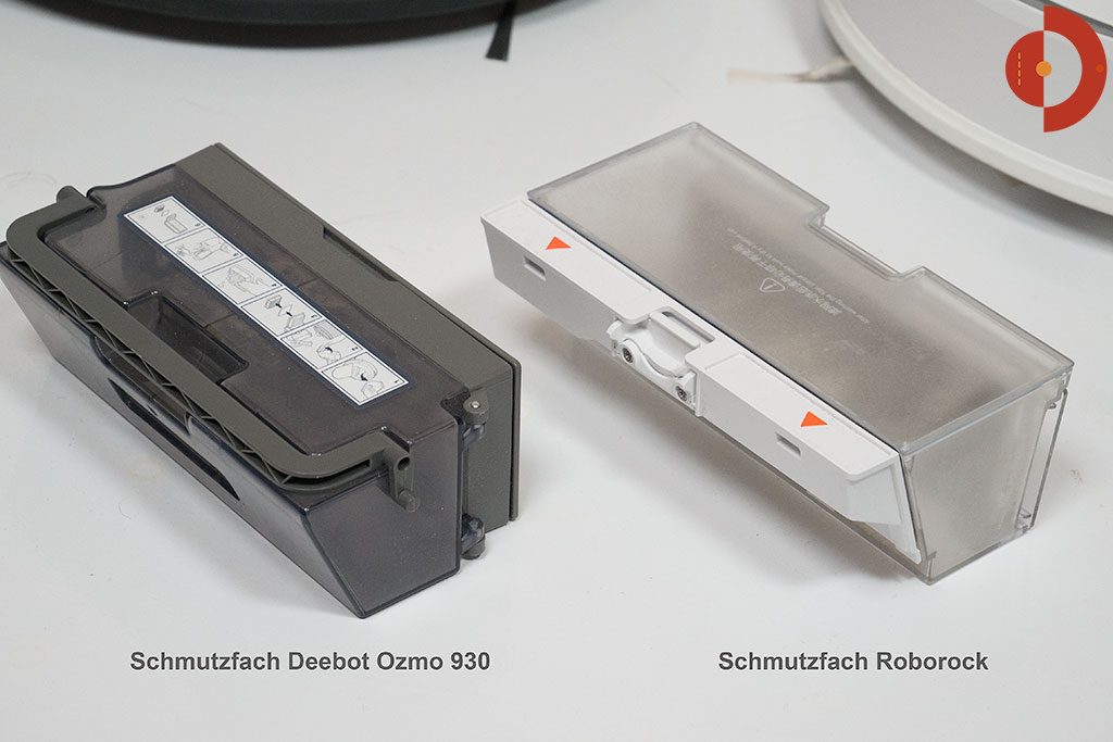 Deebot-OZMO-930-Roborock-Vergleich-Schmutzfach-1