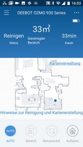 Ozmo 930 Karte wird erstellt