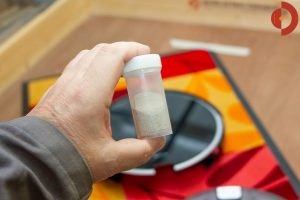 ilife-a8-test-beetles-Quarzsand-Schmutzmatte-Ergebnis
