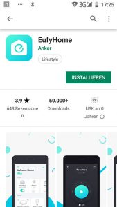 EufyHome App im Playstore