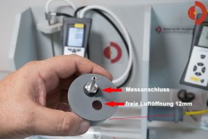 Unterdruck bei 12mm Öffnung