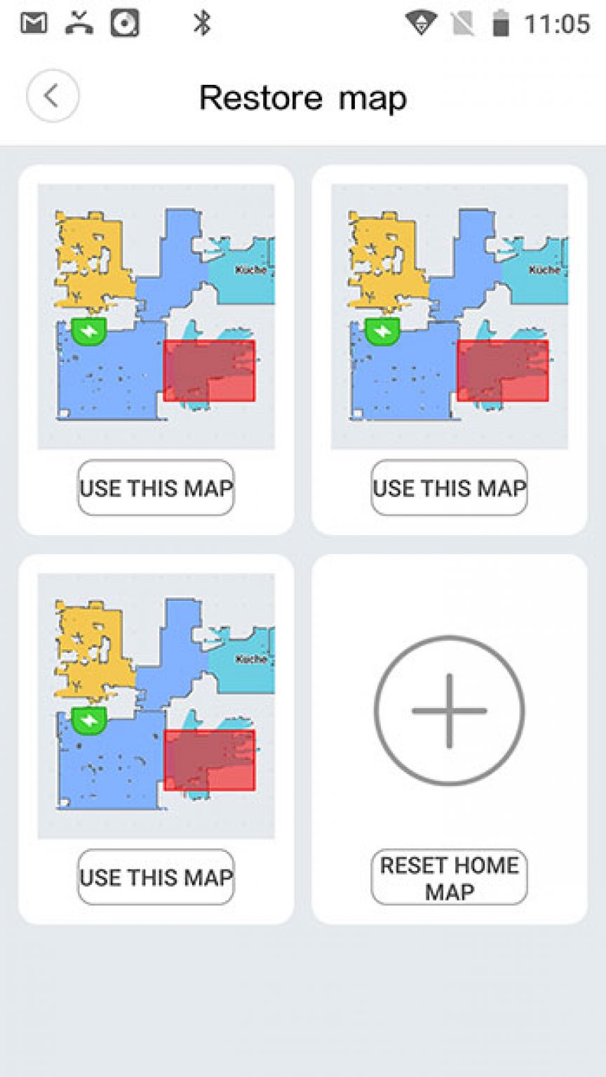 AppXiaomiMiRobot1SRestoreMap Akku und RoboterStaubsauger