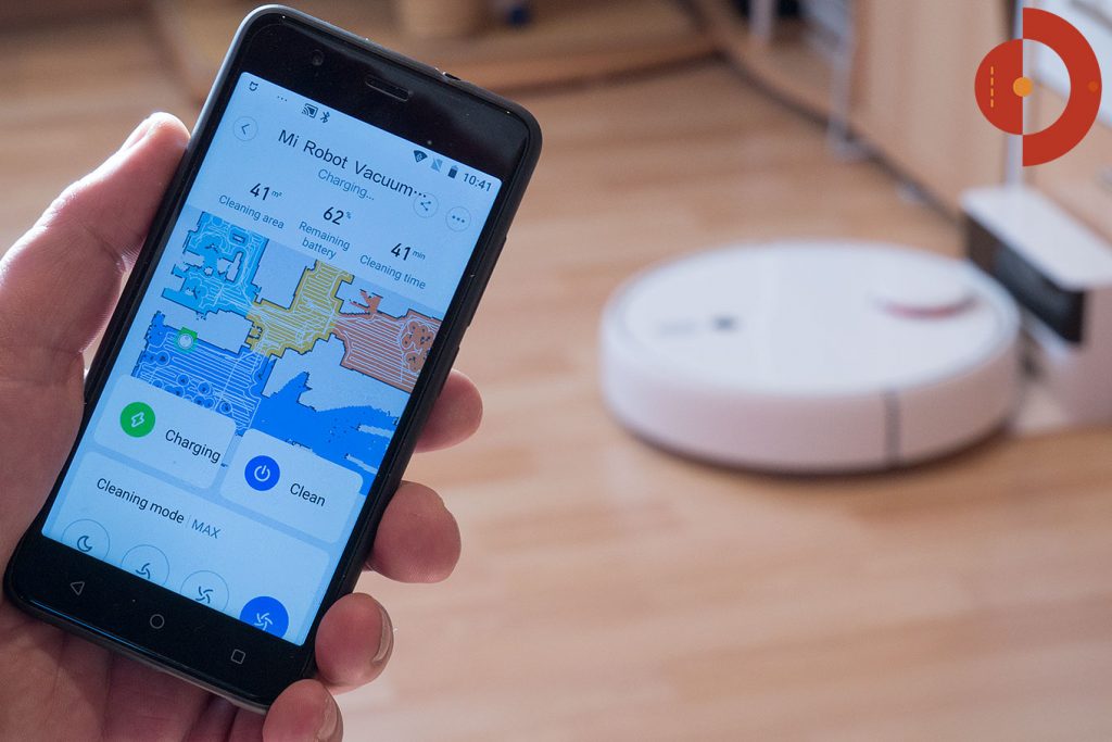 Xiaomi-Mi-Robot-1S-Xiaomi-Mijia-1S-Test-Saugroboter-Smartphone-Raeume