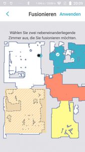 Cecotec-Conga-4090-AppTest-Raeume-verbinden-trennen