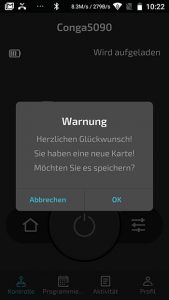 app-cecotec-conga-5090-neue-karte-angelegt