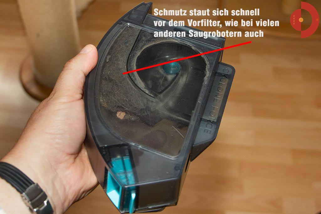 cecotec-conga-5090-test-Schmutzbehaelter-Cyklon
