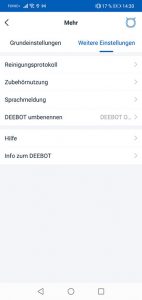 Weitere Einstellungen