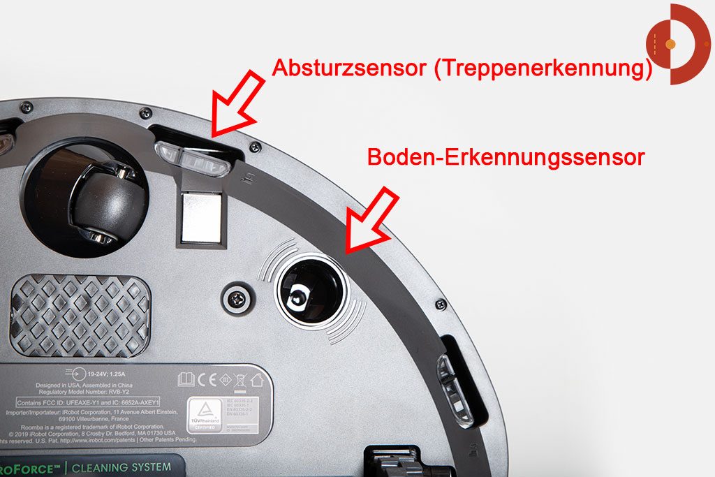 iRobot-Roomba-i7-Plus-Test-Boden-Erkennung-Sensor