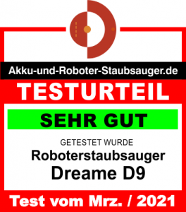 Dreame D9 Testergebnis