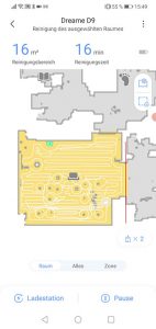 Dreame-D9-App-Bedienung-Raum-saugen
