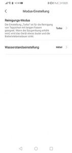 Dreame-D9-App-Bedienung-Reinigungsmodus