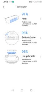 Dreame-D9-App-Bedienung-Serviceplan