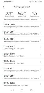 App-Dreame-Bot-L10-Pro-Test-Verlauf