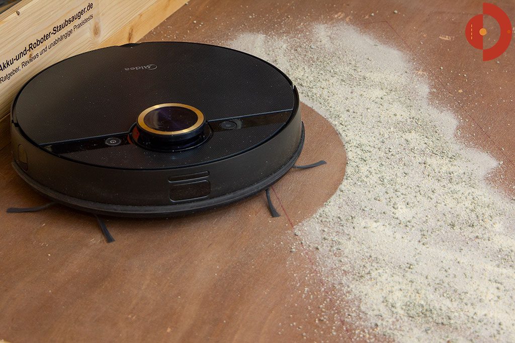 Midea-M7-Pro-Test-Saugroboter-Saugtest-Katzenstreu-1